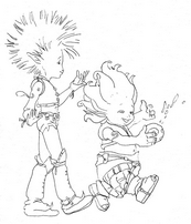 coloriage Arthurdes minimoys et bÃ©tamÃ¨che